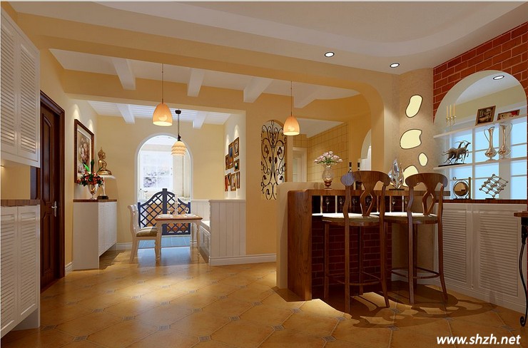 美式風格吧臺設計