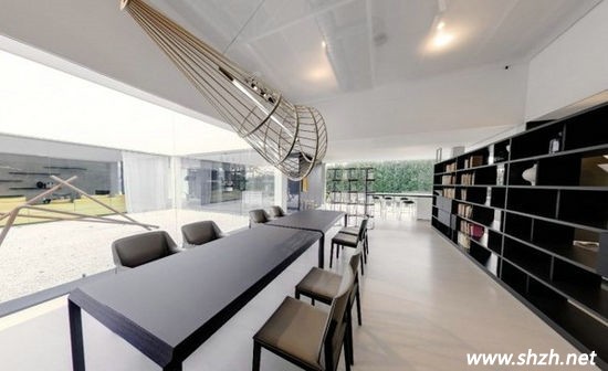 玻璃別墅書(shū)房