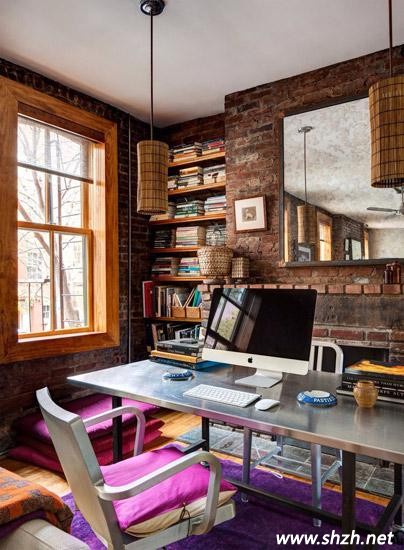 電腦室設(shè)計 電腦桌 居家電腦室